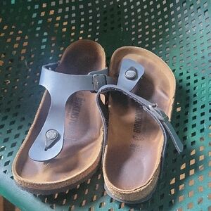 Birkenstock Blue Grey Sandals -